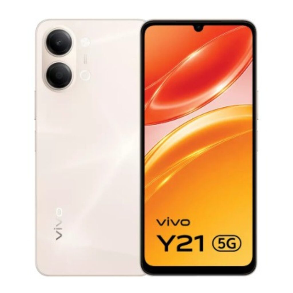 Vivo Y21 5G (4GB/128GB Storage, Champagne Gold)