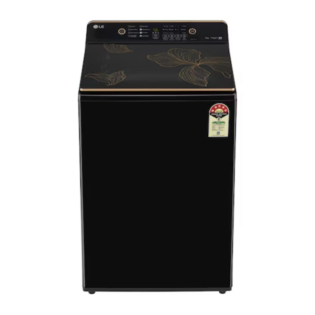 LG 9Kg 5 Star Fully Automatic Top Load Washing Machine (T90KMOB1Z , Onyx Black)