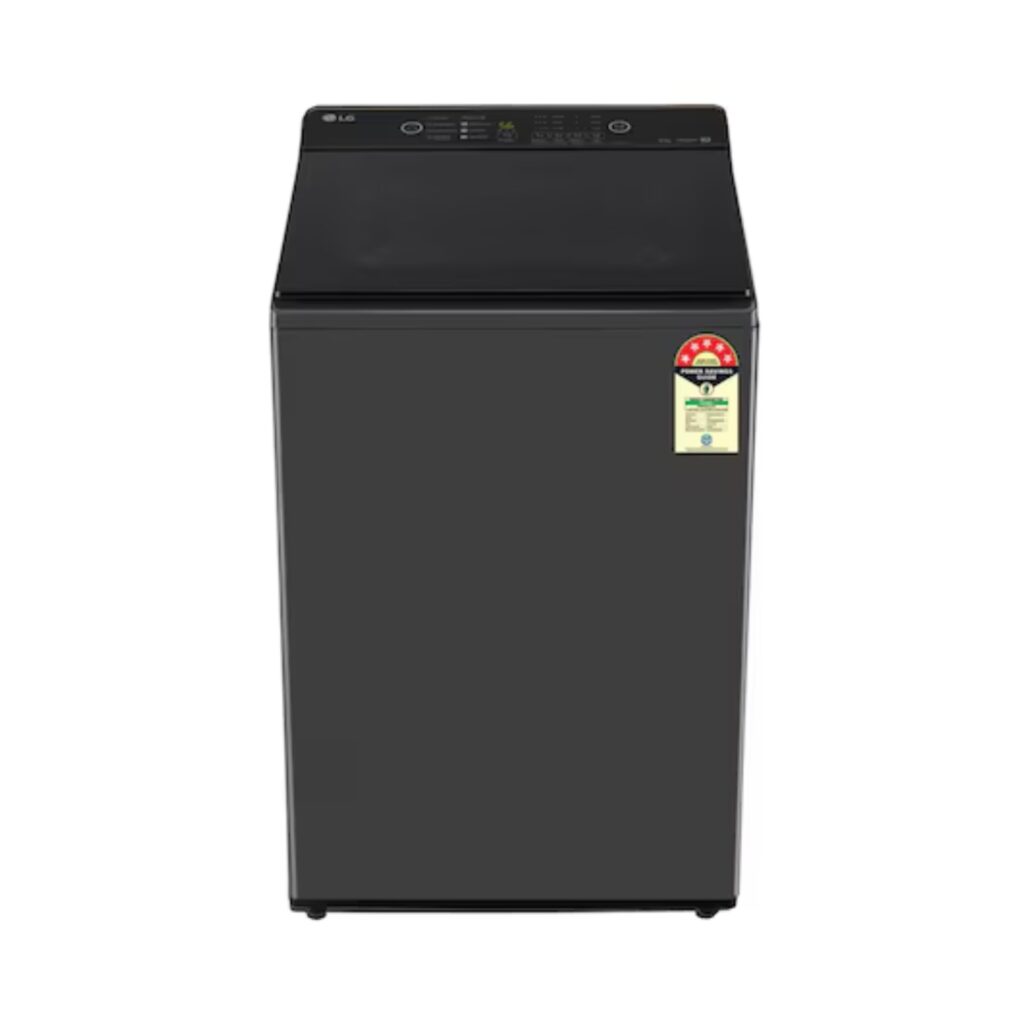 LG 8Kg 5 Star Fully Automatic Top Load Washing Machine (T80KMMB3Z, Middle Black)