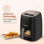 Crompton 4.2L Ameo DLX Air Fryer (Black Gold) - Image 3
