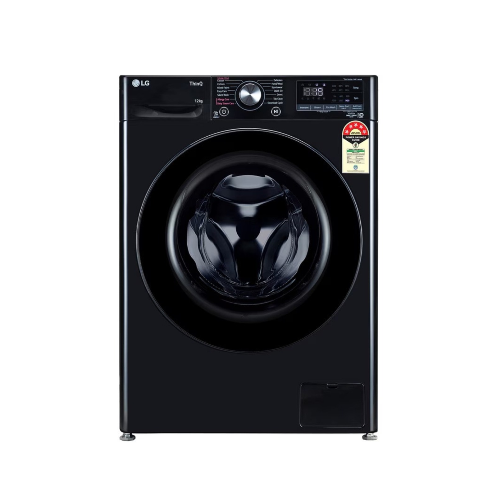 WhatsApp Image 2026-06-12 at 12.05.01 PM LG 12 kg 5 Star Fully Automatic Front Load Washing Machine with AI Direct Drive, Steam Wash (FHP1412Z5O, Onyx Black)