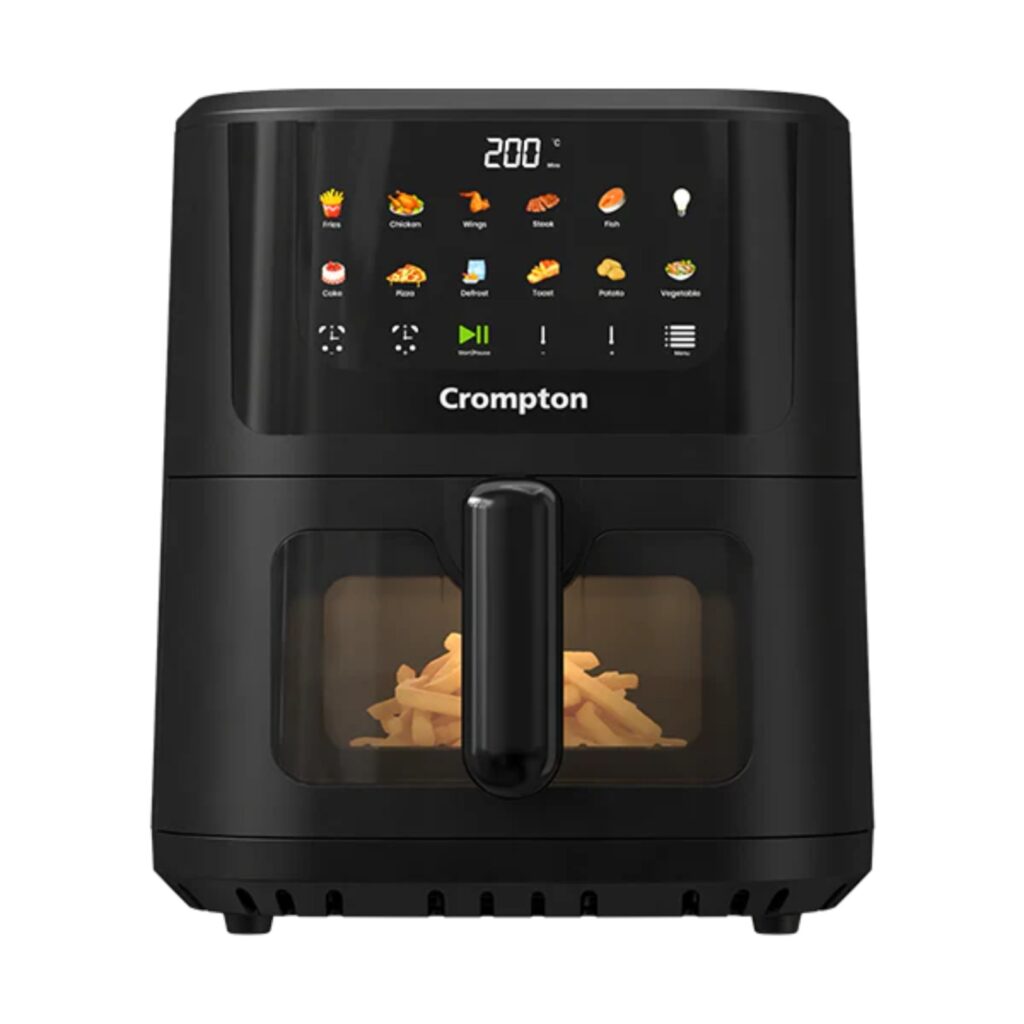 Crompton 5.5L Ameo Pro Air Fryer(Black)