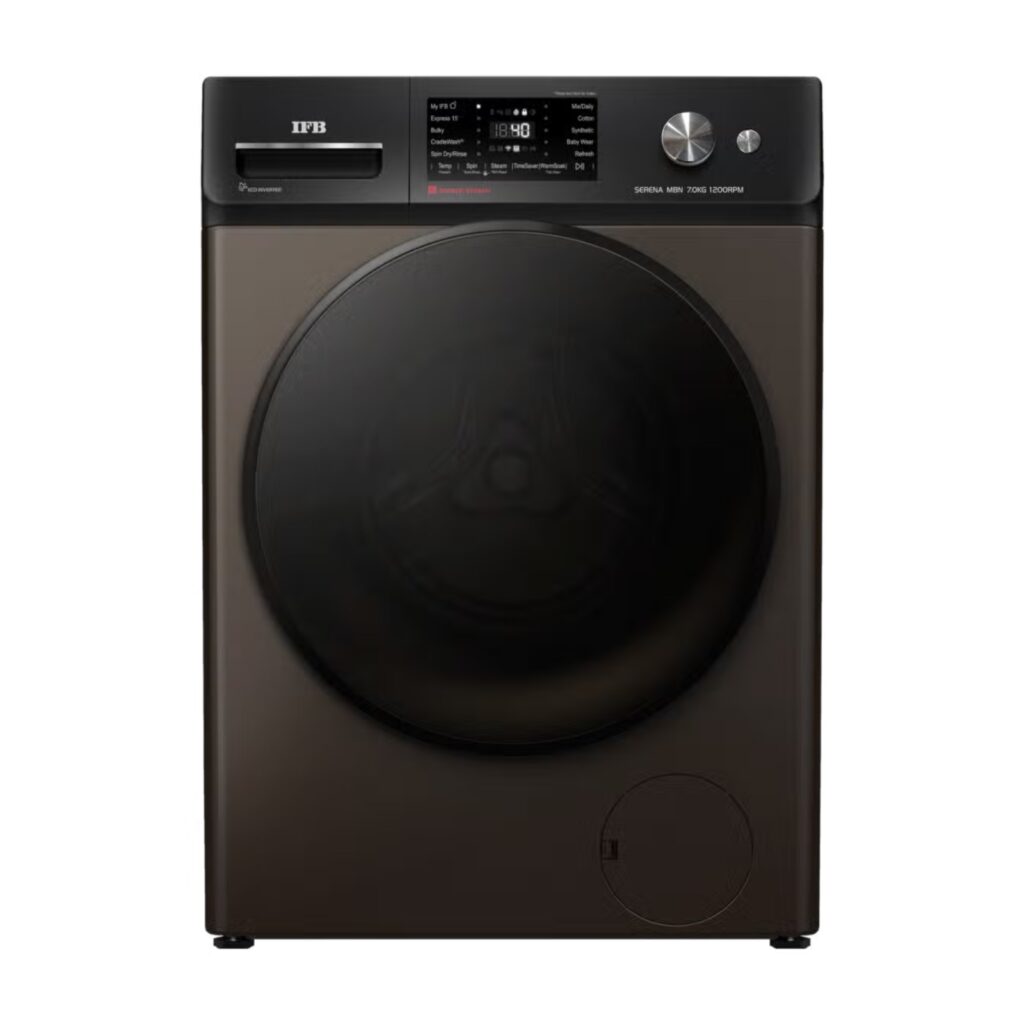 IFB 7 kg 5 Star Front Load Fully Automatic Washing Machine with Warm Soak, RPM 1200 ( Serena MBN 7012K CMS, Mocha)