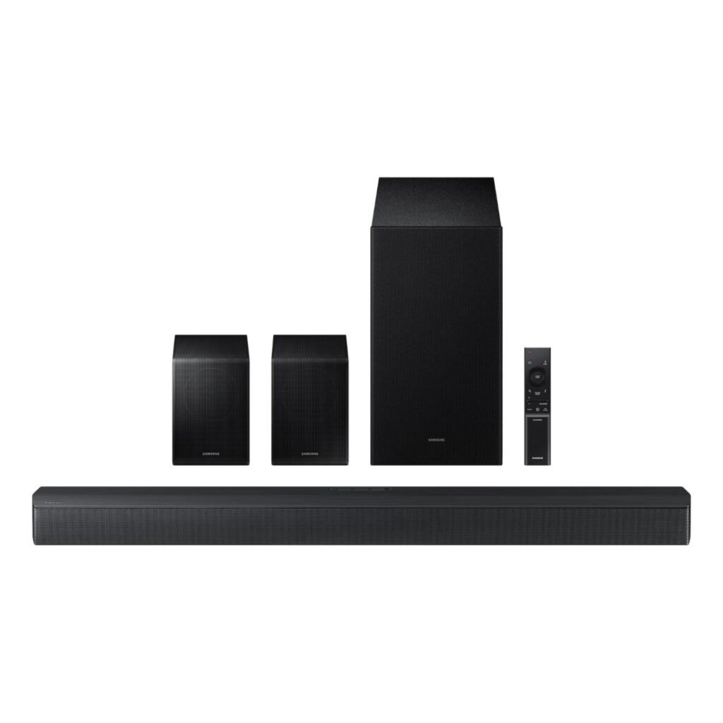 Samsung B-series 490W 5.1ch Soundbar with Q-Symphony (HW-B67EF, Black)