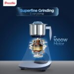 Preethi Blue Leaf Titanium 1000W Mixer Grinder 7 Jars (MG-281) - Image 3