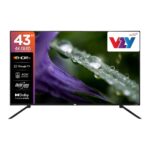 VZY by DishTV 43 Inch (109 cm) 4K QLED Smart LED TV with Dolby Vision & Atmos (X43UHQG5AV)