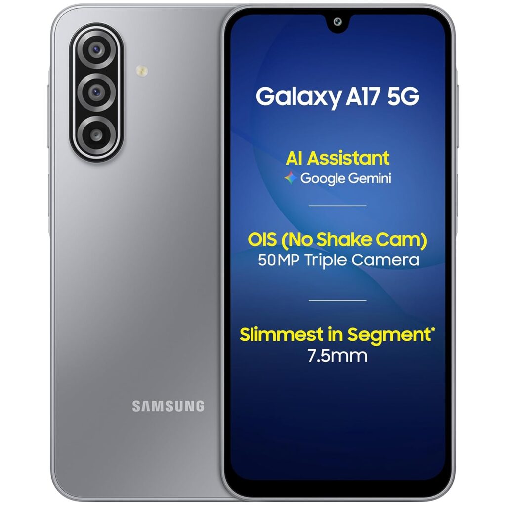 Samsung A17 5G (8GB/128GB Storage, Gray)