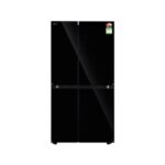 LG 790 L 3 Star Side-by-Side Refrigerator, Smart Inverter Compressor, Smart Diagnosis, Auto Smart Connect (GL-B277HBM3,Black Mirror)