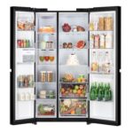LG 790 L 3 Star Side by Side Smart Inverter Compressor Refrigerator (GL-B277HBM3, Black Mirror ) - Image 5