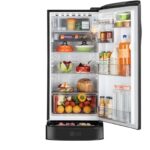 LG 185 L 5 Star Single Door Refrigerator with Base Stand Drawer, Smart Inverter Compressor, Direct Cool (GLD1956ZAEL, Emerald Lotus) - Image 3