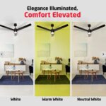 Luker Size Zero Crown Glow BLDC 32W Ceiling Fan with 3 Mode Underlight ( Black Copper Finish) - Image 2