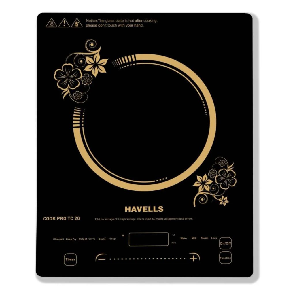 Havells 2000 W Induction Cooker (Cook Pro TC 20, Black)