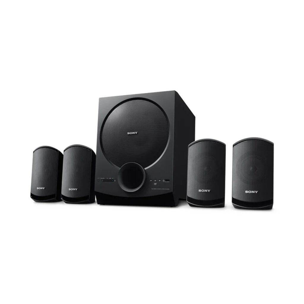 Sony 4.1ch Home Theatre Speaker with 100w Power Output and Powerful Subwoofer, Bluetooth, USB, AUX, Remote Control (SA-D40M2)