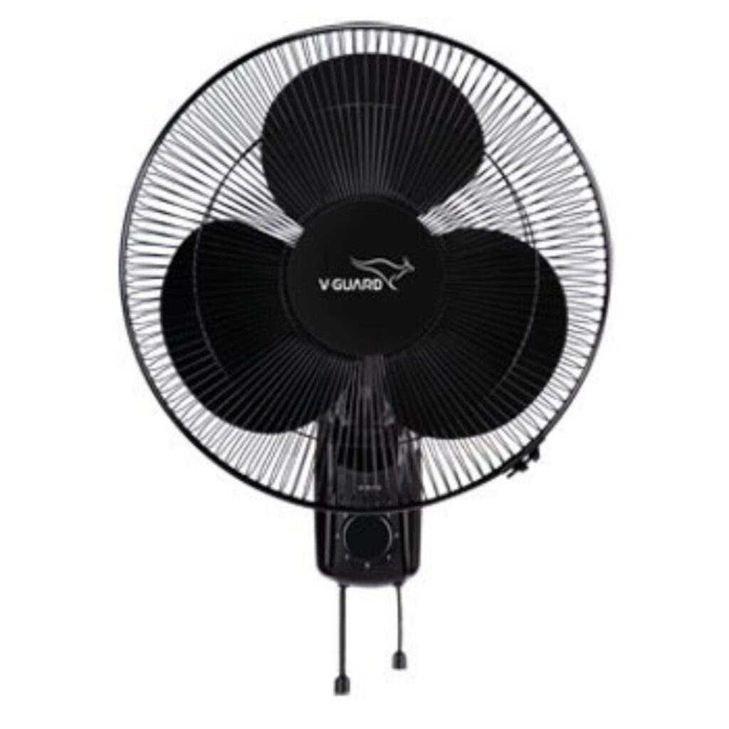 V-guard Glado STD 55W Wall Fan, Black