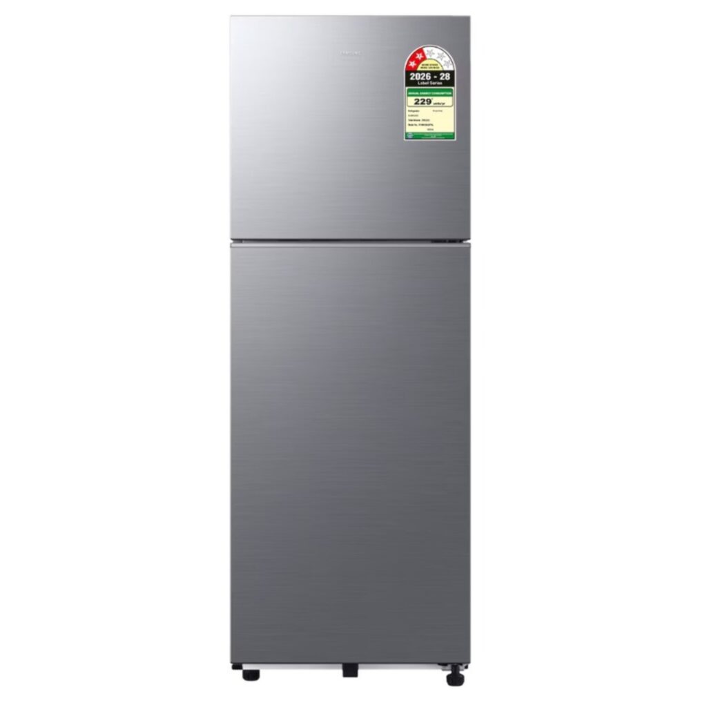Samsung 236 L 2 Star Double Door Frost Free Refrigerator with Convertible Freezer (RT40H28U2PHL, Elegant Inox)