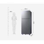Samsung 236 L 2 Star Double Door Frost Free Refrigerator with Convertible Freezer (RT40H28U2PHL, Elegant Inox) - Image 5