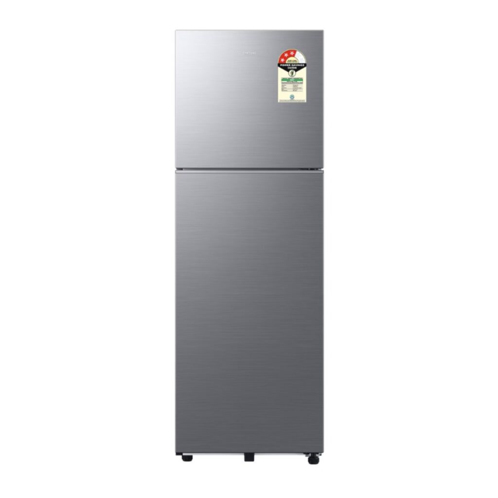 Samsung 256 L 3 Star Double Door Refrigerator with Convertible Freezer (RT40H30U3PHL, Elegant Inox)