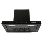 Faber 75cm Wall Mounted Chimney (HOOD CYGNUS IN 3D HC SC FL BK 75) - Image 2