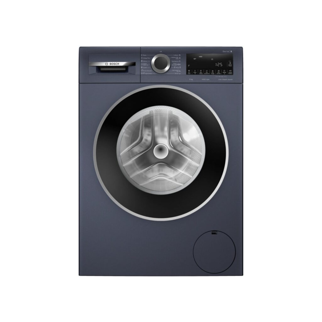 Bosch 9 Kg Series 6 Fully Automatic Front Load washing machine, 1400 Rpm (WGA244ZPIN, Blue)