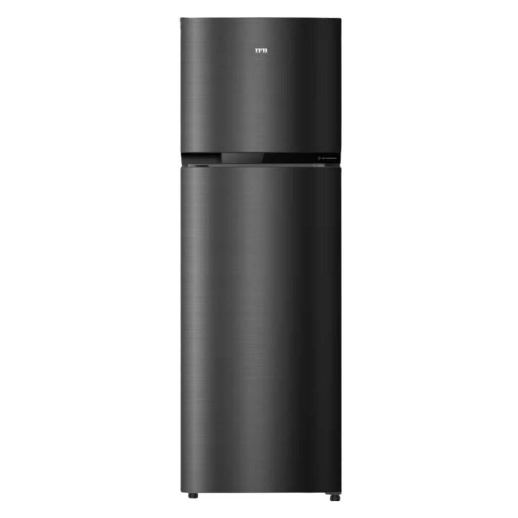 IFB 331 L 2 Star Frost Free Double Door Refrigerator with 10 in 1 Convertible Eco-Cool (IFBFF-383BIKSTM, Black Hairline)