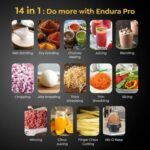 Prestige Endura Pro 1000 Watt Multi Functional Mixer Grinder With 6 Jars with Food Processing Attachments - Image 2