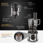 Prestige Endura Pro 1000 Watt Multi Functional Mixer Grinder With 6 Jars with Food Processing Attachments - Image 5