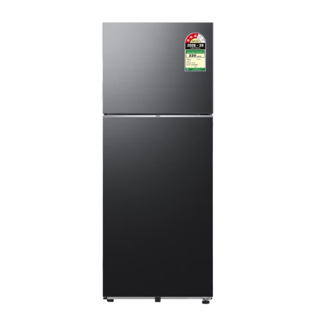 Samsung 419 L 3 Star Double Door Refrigerator with Bespoke AI (RT45HG6A43BX, Luxe Black)