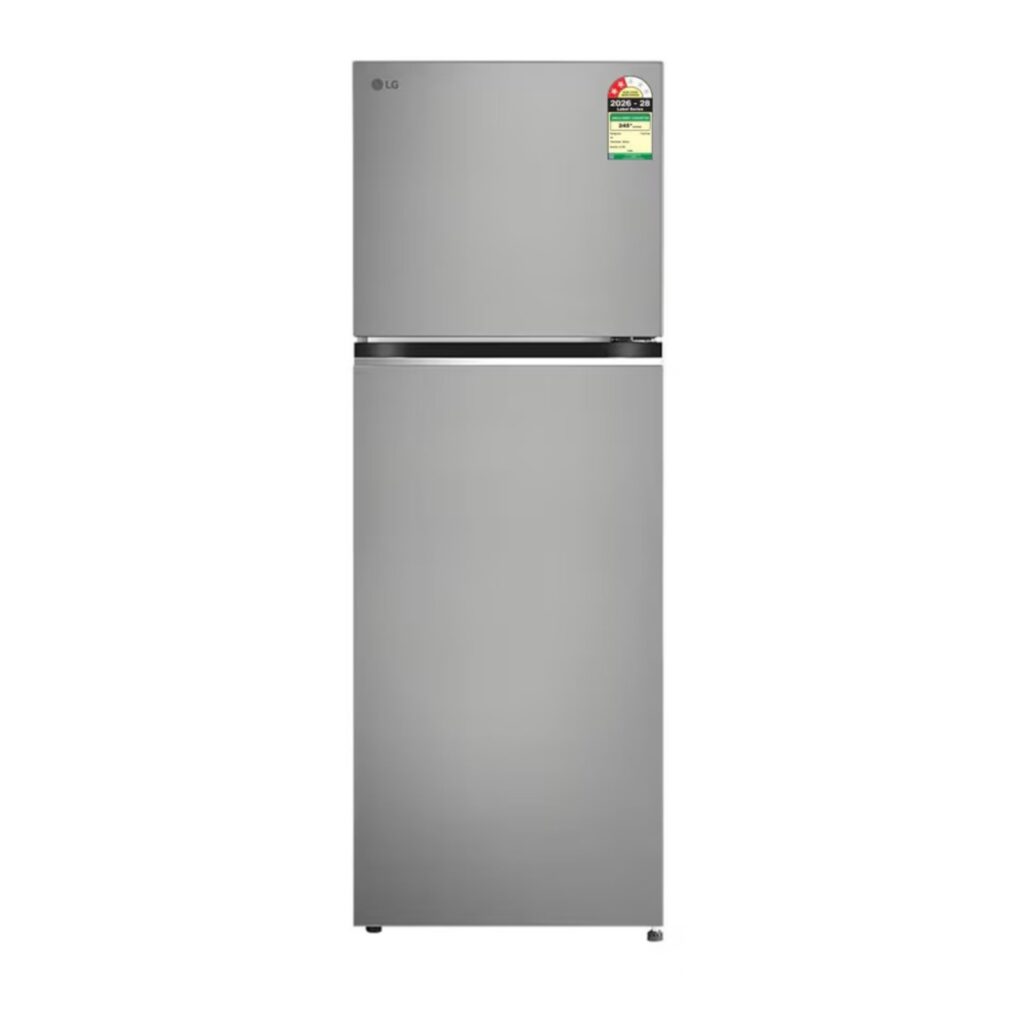 LG 343L 2 Star Convertible Double Door Refrigerator, Smart Diagnosis (GLT3426SNPZ, Shiny Steel)