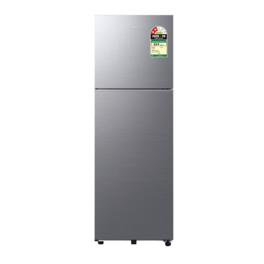 Samsung 256 L 2 Star Convertible Double Door Refrigerator (RT40H30U2P, Elegant Inox)
