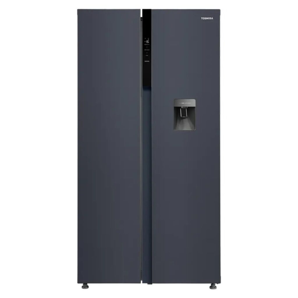 Toshiba 560 L Frost Free Side by Side Refrigerator (GR-RS682WE-PMI(06), Morandi Grey)