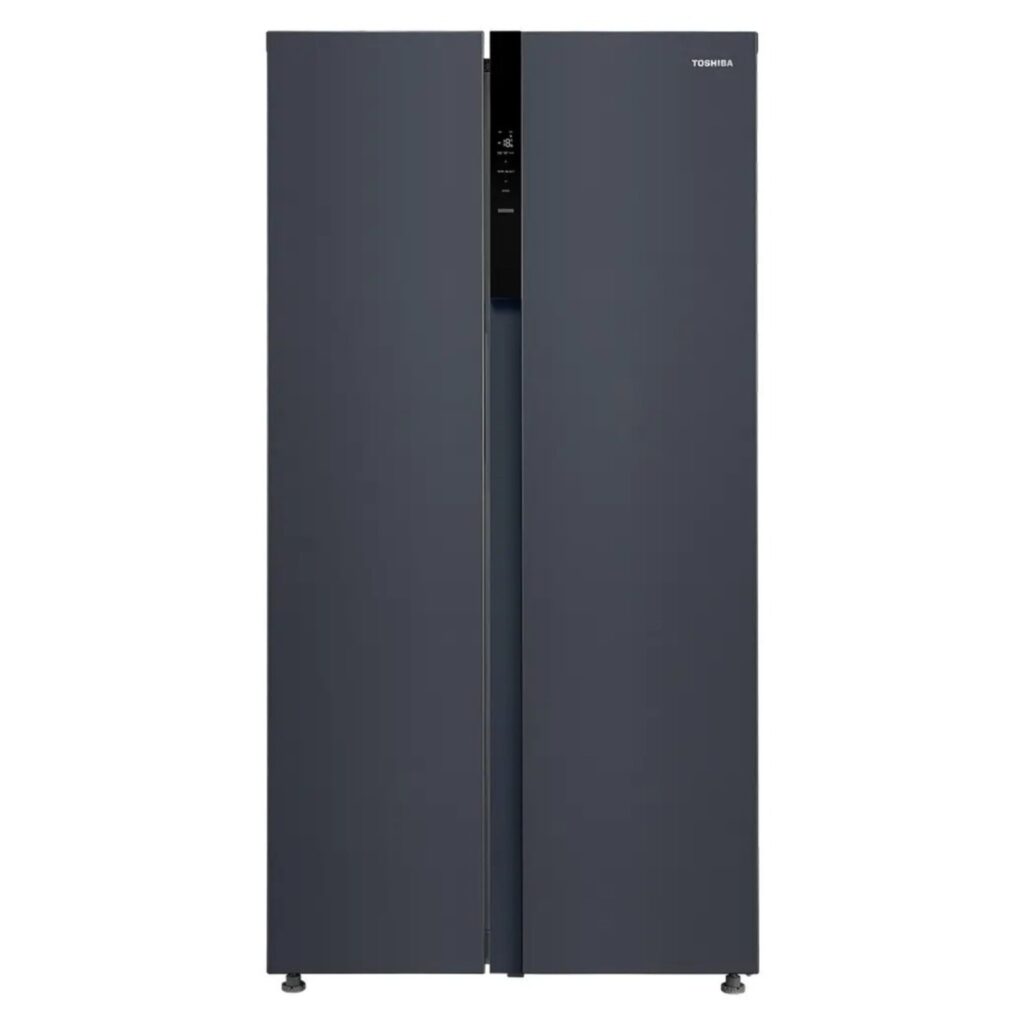 Toshiba 563 L Frost Free Side by Side Refrigerator (GR-RS696WE-PMI(06), Morandi Grey)