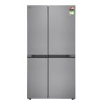 LG 650L 3 Star Convertible Side-by-Side Refrigerator, Multi-Air Flow, Smart Diagnosis (GL-B257JPZ3, Shiny Steel)