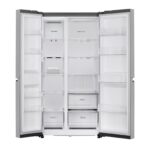 LG 650L 3 Star Convertible Side-by-Side Refrigerator, Multi-Air Flow, Smart Diagnosis (GL-B257JPZ3, Shiny Steel) - Image 2