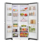 LG 650L 3 Star Convertible Side-by-Side Refrigerator, Multi-Air Flow, Smart Diagnosis (GL-B257JPZ3, Shiny Steel) - Image 3
