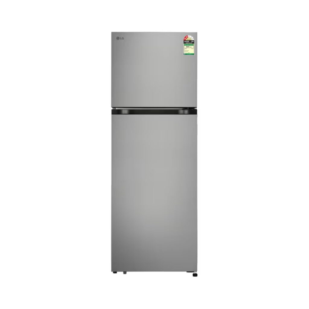 LG 251L 2 Star Double Door Refrigerator with Smart Mode, Auto Smart Connect, Smart Inverter Compressor (GLT2526WWPZ, Shiny Steel)