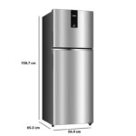 Whirlpool Neofresh 235L 2 Star Frost Free Double-Door Refrigerator (NEO DF278 PRM TITAN STEEL(2S)-Y) - Image 2