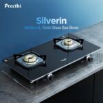 Preethi Silverin 2 Burner Glass Top Gas Stove, Manual Ignition(GTS425) - Image 3