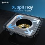 Preethi Silverin 2 Burner Glass Top Gas Stove, Manual Ignition(GTS425) - Image 2