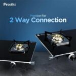 Preethi Silverin 2 Burner Glass Top Gas Stove, Manual Ignition(GTS425) - Image 6