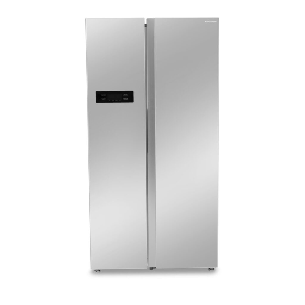 Kelvinator 562L Side by Side Refrigerator (KRS-1570RNVHST, Hairline Silver)