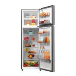 Haier 268L 2 Star  Frost Free Double Door Refrigerator (HRF-3182IENSA-P, Nickel Steel) - Image 2