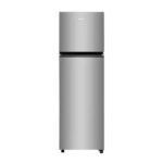 Haier 268L 2 Star Frost Free Double Door Refrigerator (HRF-3182IENSA-P, Nickel Steel)