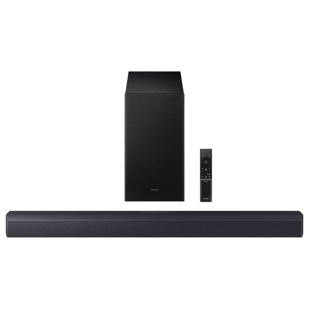 WhatsApp Image 2026-08-18 at 2.19.48 PM (1) Samsung B-series Soundbar 300W 2.1ch with HDMI ARC (HW-B450F, Titan Black)