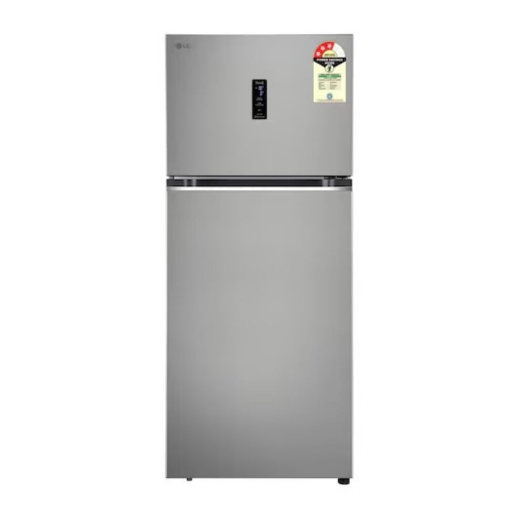 LG 398L 3 Star Convertible Double Door Refrigerator,Smart Diagnosis (GLT4036TVPZ, Shiny Steel)