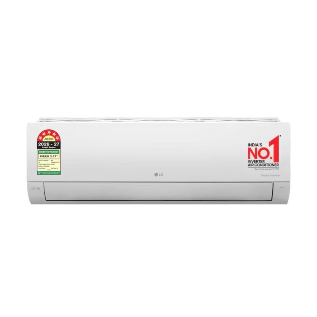 LG 1 Ton 5 Star AI Convertible 6-in-1 Split AC, 3.5 kW, 2026 Model (AS-Q14ENZE)