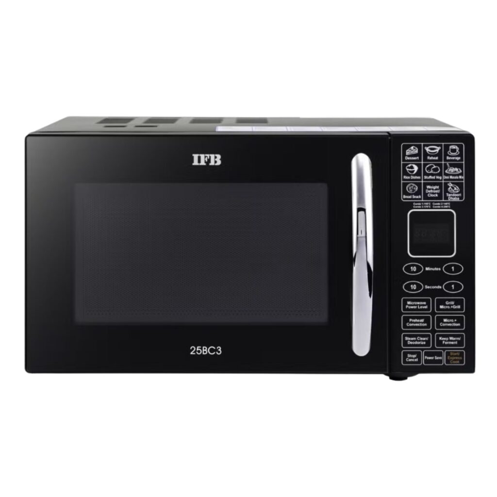 IFB 25 L Convection Microwave Oven with Dual Heaters and 360° Convection (IFB 25BC3, Black)