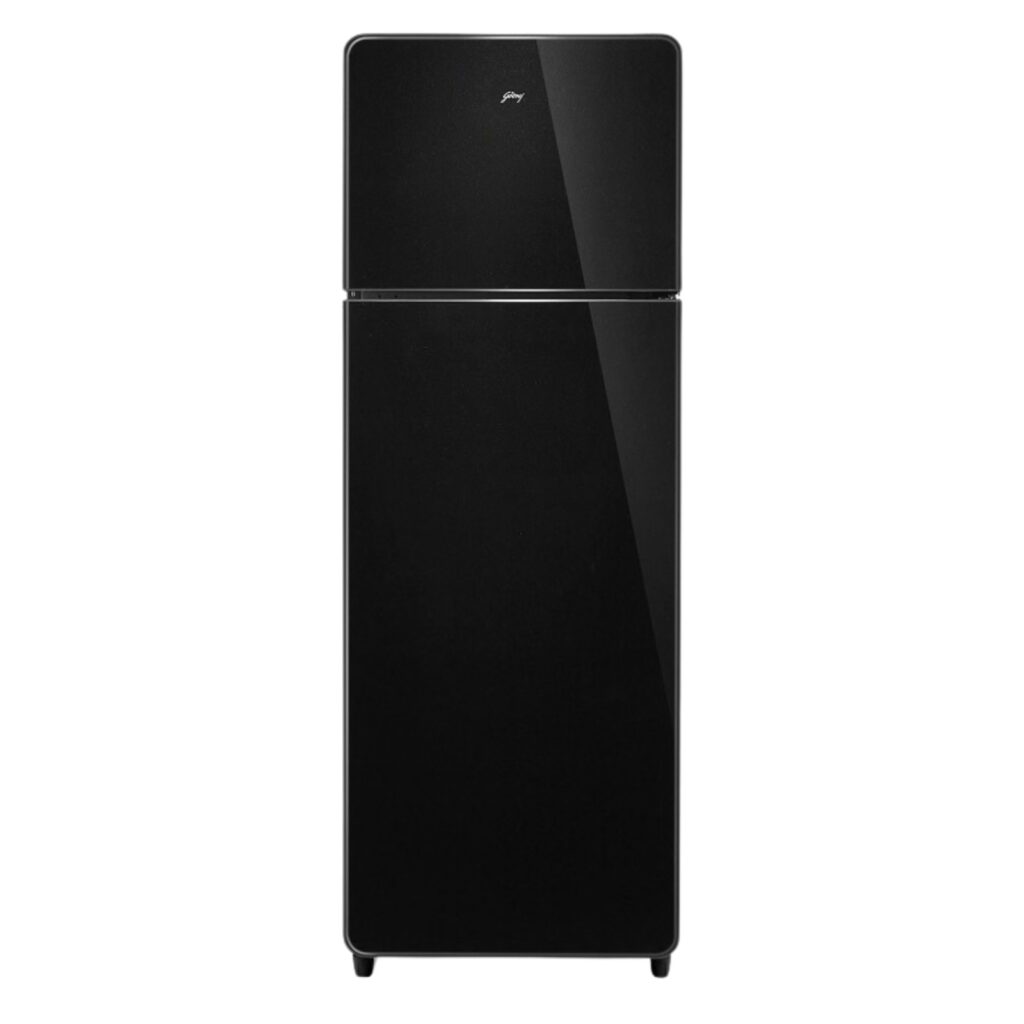Godrej 244 L 2 Star Frost Free Double Door Refrigerator (RT EONCRYSTAL 280BN RI OB, Onyx Black)