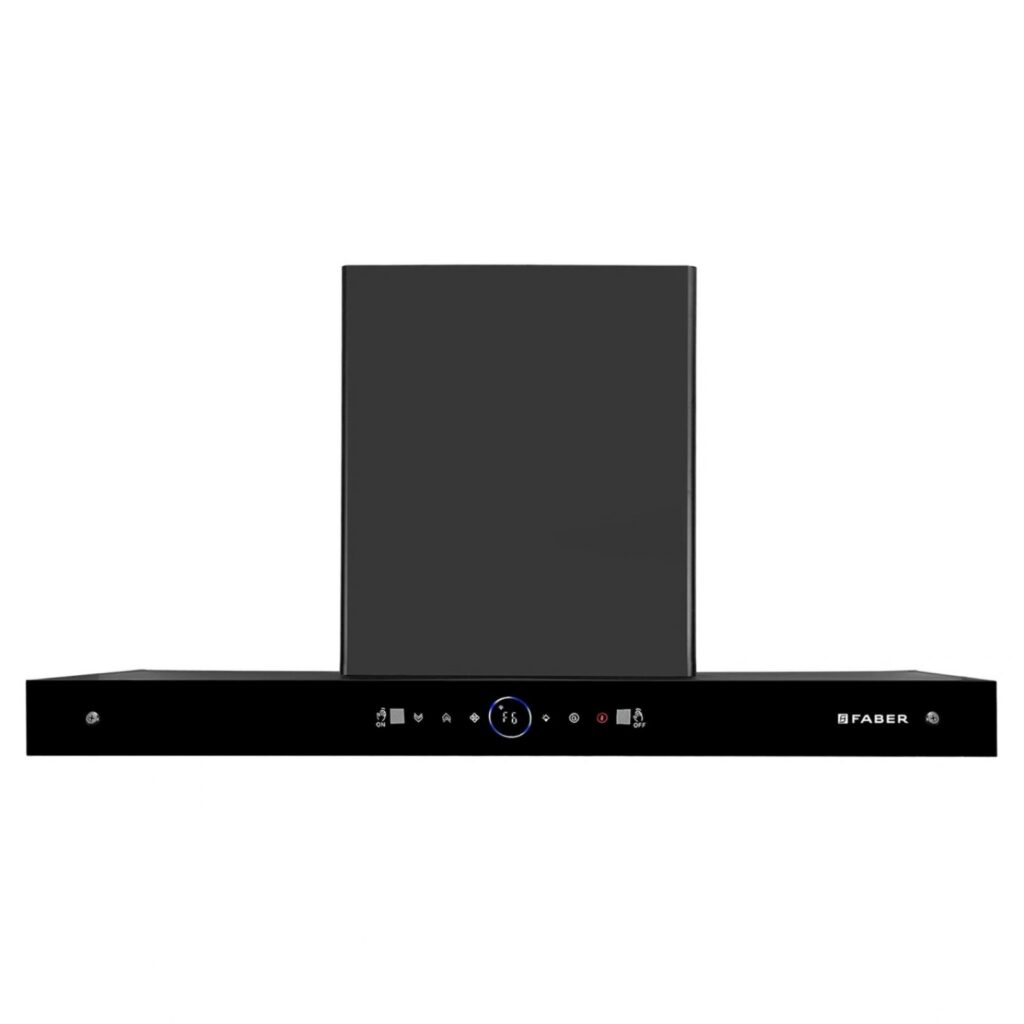 Faber 90cm Bldc Wall Mounted Chimney (HOOD DAZZLE HC SC FL BK IN 90)
