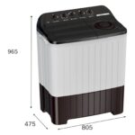 Bosch 7 Kg Series 2 Semi Automatic Washing Machine,1300 Rpm (WJP70AU0IN) - Image 3