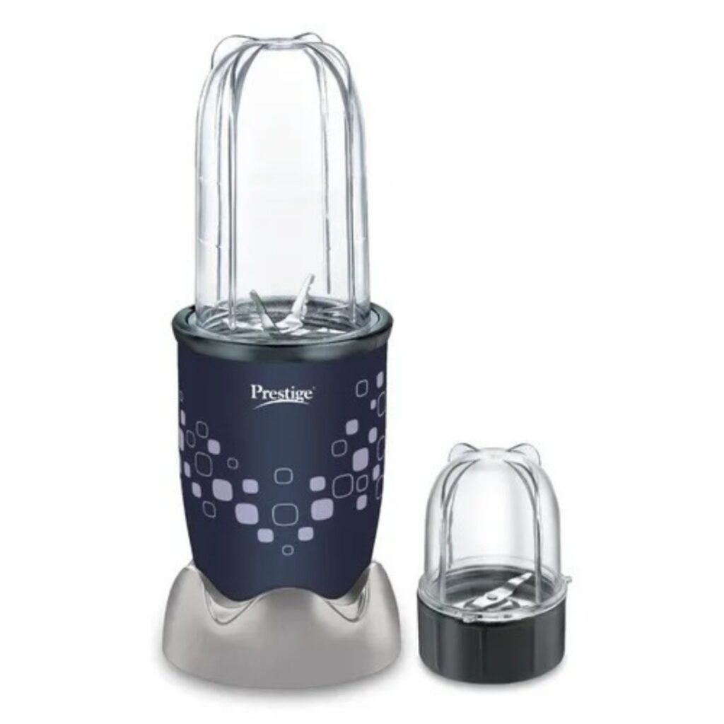 Prestige Nutri Mate 400W Mixer Grinder Compact Multipurpose Blender with 2 Jars & 3 Lids